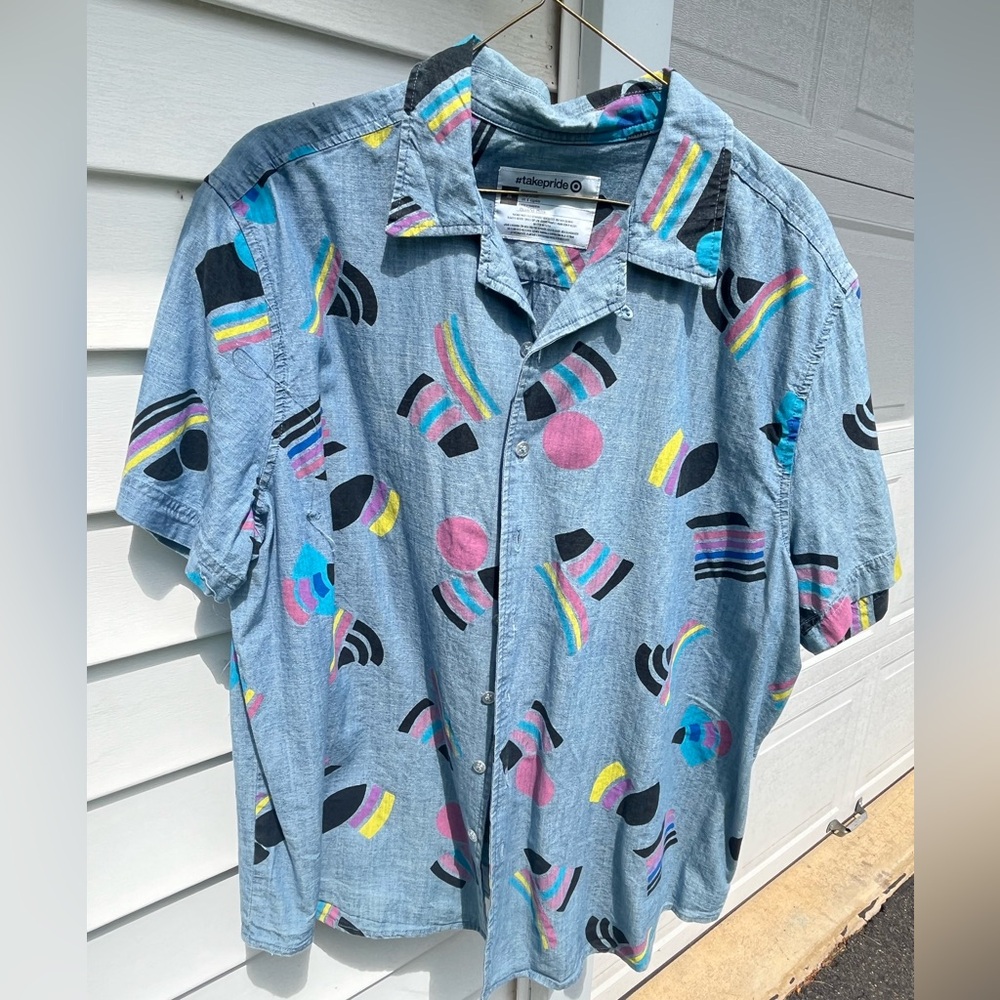 old target pride bi/pan collared shirt